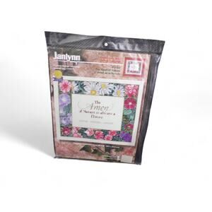 Vintage 1999 Janlynn Cross Stitch Kit The Amen of Nature is always a Flower